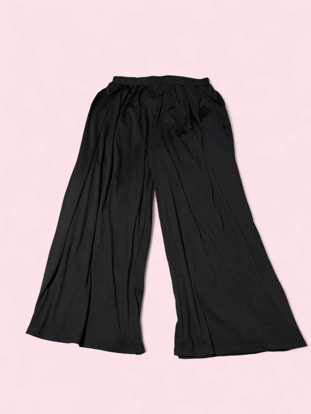 Cider Black Wide-Leg Flow Pants NWT